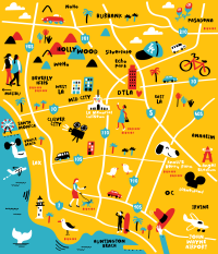 Map of la Map of la