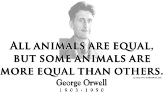Orwell All animals are equal Orwell All animals are equal